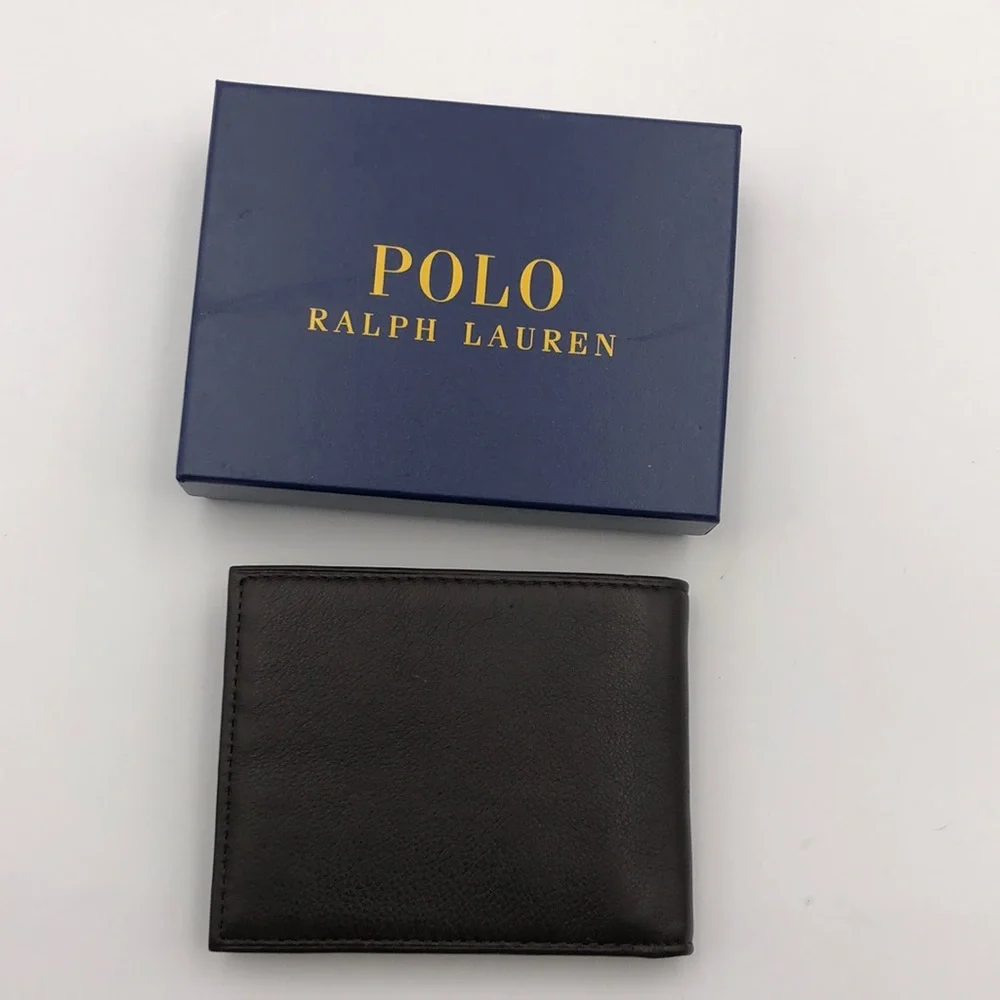 Polo Ralph Lauren Burnished Leather Passcase Wallet - Picture 3 of 6